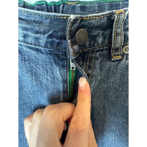 Tommy Hilfiger Shorts Boys 6 Blue Medium Wash Denim Cargo Jean Shorts Preppy - Picture 6 of 10